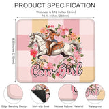 Retro Cowgirl Mouse Pad, Cowgirl Work Place Mousepad, Retro Western Travel Mouse Mat, Home Office College Dorm Desk Decor Mousepad, Mouse Mat Gifts For Women Cowgirl Mom, New Job Gifts