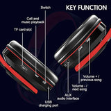 Bluetooth Headphones Over Ear Headphones With Deep Bass Led Foldable Stereo He
