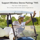 Golf Speaker, Golf Cart Speakers Bluetooth Wireless With Strong Magnetic, Loud With Rich Bass, Portable Outdoor Ipx7 Waterproof Bluetooth Speaker, Golf Cart Accessories