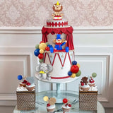 19 Pc Circus Cake Decoration Balls Cake Picks for Carnival Birthday & Baby Shower