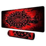 Viking Game Large Mousepad 31.5X11.8 Inches Nordic Mysterious Magic Norwegian Rune Totem Graphic Printed Mousepad For Office Computer Desk Decoration Bdxpmn266