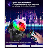 2-Pack Sound Activated Party Lights With Remote Control, Disco Ball Light, Dj Strobe Lamp For Home Room Dance Party Supplies White Elephant Gifts Birthday Christmas Halloween Party Decorations