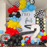 179PCS Race Car Balloon Arch Kit for Two Fast Party & Racing Theme Decor