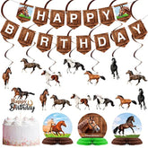 29 Pieces Horse Party Decorations Horse Birthday Banners Horse Hanging