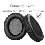Hd 485 Replacement Ear Pads Compatible With Sennheiser Hd 485 Headphones, Earpads Cushions With Protein Leather And Memory Sponge Production (Black)
