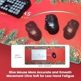 Desk Mat, Christmas Mouse Pad, Desk Matt For Desktop, Red Desk Pad Mat, Large Mouse Pad For Desk, Anti-Slip Big Mousepad With Stitched Edges, Desk Mat Sets For Women Office(Red)