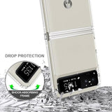 For Motorola Razr-2023 Case: Premium Clear Back Panel + Tpu Bumper Cover For Moto Razr 2023?Ykl Clear?