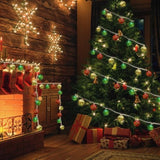 Christmas Decorations Lights, 13.5Ft 20 Led Battery Christmas Light With Timer & 8 Modes, Christmas Ball Ornaments Light