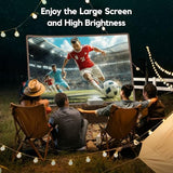 Netflix Built-In & Native 1080P Projector Smart Projector With Wifi And Bluetooth, Auto Focus & Keystone Portable Outdoor Projector 4K Supported, Compatible With Tv Stick Smartphone/Hdmi/Usb