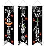 Halloween Banner Set: Trick or Treat, Witches Porch Decor