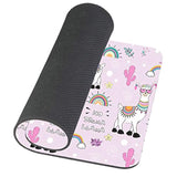 Cute Cartoon Llama With An Inscription No Drama Llama On A Pink Background Mousepad,Funny Mousepad,Mousepad,Desk Accessory,Cute Mousepad 9.5 X 7.9 Inch (240Mmx200Mmx3Mm)