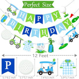 Golf Birthday Party Decorations 3Pcs Golf Happy Birthday Banners Let‘S Par-Tee Banner Decorations Golf Themed Birthday Party Supplies For Golf Sports Baby Shower Supplies