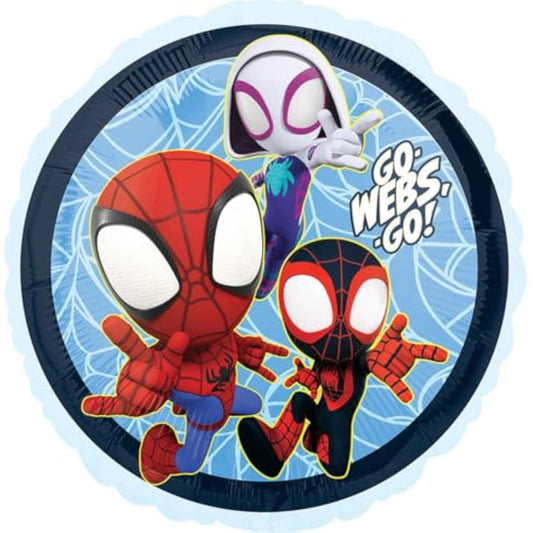 Spidey and Friends Birthday Party Supplies 7pc Foil Balloon Bouquet Decorations