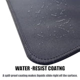 Black X-L Gaming Mouse Pad With Non-Slip Rubber Base,Stitched Edge,Desk Mat For Laptop,Computer & Pc,Office & Home,31.5X15.75 In