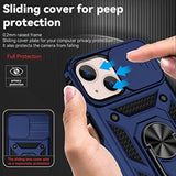 Iphone 13 Case With Screen Protector Dual Layer Drop Protection Navy Blue