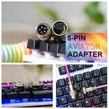 Usb C Mechanical Keyboard Coiled Cable, Braided Double Sleeved Type C Keyboard