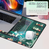 Gaming Desk Pad (31.5 X 11.8 X0.12 Inch) Washable Laptop Desk Mat, Japanese Anti-Slip Rubber Base, Extended Mouse Pad For Office & Home