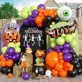 Halloween Balloon Garland Kit: Ghost, Bat & Pumpkin Foil Balloons