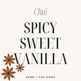 Scented Candle - Chai - Additional Scents And Sizes – 100% Cotton Lead-Free Wick - Luxury Air Freshening Jar Candles - Perfect Home Décor For Your Cocktail Table – 34 Oz