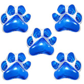 23pcs Dog Party Decorations Pink Paw Print & Alphabet Balloons, Blue Dog Paw