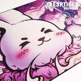 Mouse Pads Sheshejia (1200 X 450 X 4Mm) Extended Size Water (Liquid) Repellent Extra Large Gaming Mousepad (Deskmat) - Multi-Color Double Rabbit Bunny Design