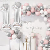 , Silver Number 11 Balloon - Giant, 40 Inch | 11 Birthday Balloon For 11Th Birthday Decorations For Boys & Girls