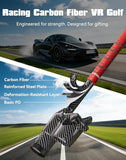 VR Golf Club Attachment for Quest 3/3S - Premium Carbon Fiber Grip, Non-Slip Design & Precision Tracking - Realistic Weighted Controller