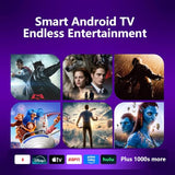 Smart Portable Mini Projector, Electric Focus Auto Keystone Android Os Bluetooth + Dual Wifi Support 4K, Hdmi/Usb/Av/Audio Bedroom Projector, For Business Home Theater Outdoor Use