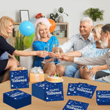 50 Pack Retirement Paper Napkins Retirements Party Decorations Happy Farewell Celebration Supplies We Will Miss You For Retired Decor Favors Blue And Silver Teacher