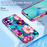 Compatible With Samsung Galaxy A16 5G Case 6.7 Inch, Stylish Pattern 3 In 1 Heavy Duty Full Body Shockproof Hard Pc+Soft Silicone Drop Protective Women Men Cover, Colorful