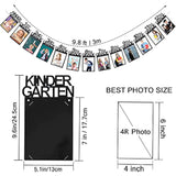 Graduation Photo Banner For 2025 2026 Party Decorations, Kindergarten To 12Th Grade Picture Banner, Middle School, High School College Graduation Party Supplies Black 4X6 Inch Sg063Bk