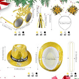 48pc New Year’s Eve 2026 Party Supplies Headbands Hats Glasses Necklaces Favors