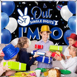 Happy 10th Birthday Backdrop Double Digits Party Banner & Photo Prop