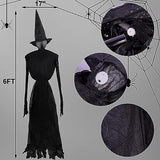 6 FT Witch Halloween Decorations Outdoor Yard Decor, Set of 3