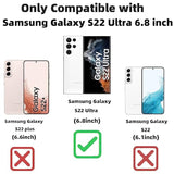 Cute Pink Glitter Heart Case for Samsung Galaxy S22 Ultra