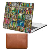 Laptop Hard Case Compatible With Macbook Air 13.6 Inch Case 2024 2022 With Liquid Retina Display Touch Id Model A2681 A3113, Plastic Hard Shell Case Cover & Sleeve Bag, Books