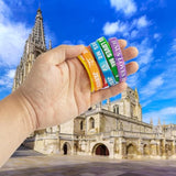 48 Pcs Jesus Loves Me Bracelets 6 Styles Colorful Religious Silicone Bracelets Christian Cross Rubber Wristbands For Men Women Kids Adults Motivational Bible School Church Group Party Favors