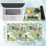 Wild Cactus Gaming Mouse Pads Stitched Edges Design Office Decor Xl Large Mouse Pad For Laptop Computers Desk Writing Mat For Office & Home 31.5X 11.8