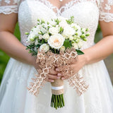 7 Pack Jute Ribbons, Rustic Ribbons Lace Craft Ribbon Net Burlap Fabri