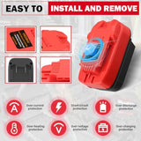 Battery Adapter For Dewalt & For Milwaukee To Bauer Battery Adapter Use For Bauer 20V Cordless Power Tool (Adapter Only)