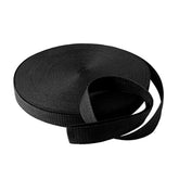 3/8-Inch 10Mm Wide Black Straps Nylon Webbing 25 Yards