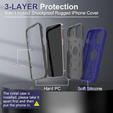 Designed For Iphone 14 Pro Max Case For Boys, Thick Silicone 3-In-1 Heavy Duty