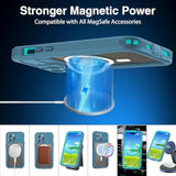 Phone Case Compatible With Iphone 15 Pro,Magnetic Waterproof Dropproof Dirtproof Snowproof Anti-Scratch Heavy Duty Full Body Protect Built In Screen Protector Rugged 6.1 Inches