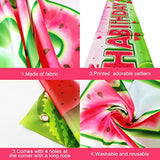 Large Watermelon Birthday Decorations -120X20 Inch, Watermelon Happy B