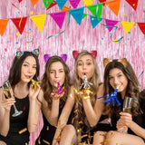 24Pcs New Year Party Blowers Silver Glitter Noise Makers for Events