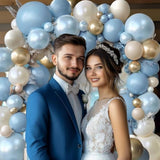 Hot Pink Balloons Garland Kit, Macaron Pink Matte White Rose Gold Conf