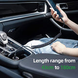 Coiled Usb Type C Cable, Usb C To Usb C Cable (6Ft 60W) Scalable Spring Pd Typ