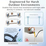 100M/328FT LC to LC Armored Outdoor Fiber Optic Cable, Single Mode Duplex 9/125?m SMF Fiber Patch Cord, OS1/OS2 Compatible, Black LSZH Jacket,