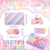18 Pcs Sleepover Party Supplies, 6 Glow In The Dark Pink Blanket 6 Coral Fleece Spa Headband 6 Eye Mask Covers For Sleeping Slumber Sleepover Spa Party Gift(Cute)