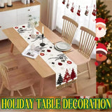 Christmas Table Runner Merry Christmas Table Runner Red Black Christma Tree Table Runner Christma Coffee Tables Runner 13X72 Inch Xmas Kitchen Dining Table Xmas Farmhouse Home Party Decor